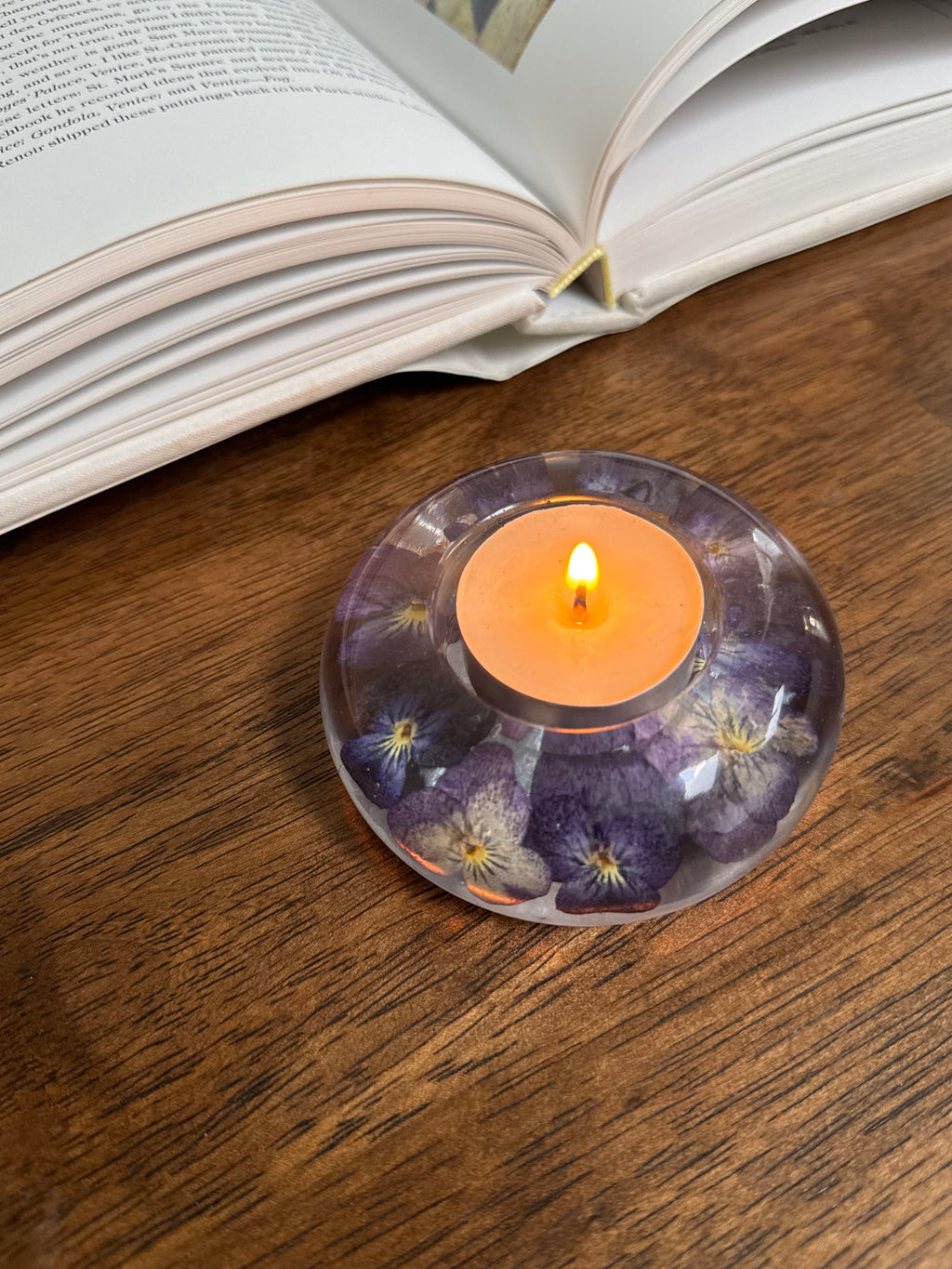Pansy Candle Holder