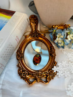 The Marigold Flame Amulet - One of One Botanical Necklace