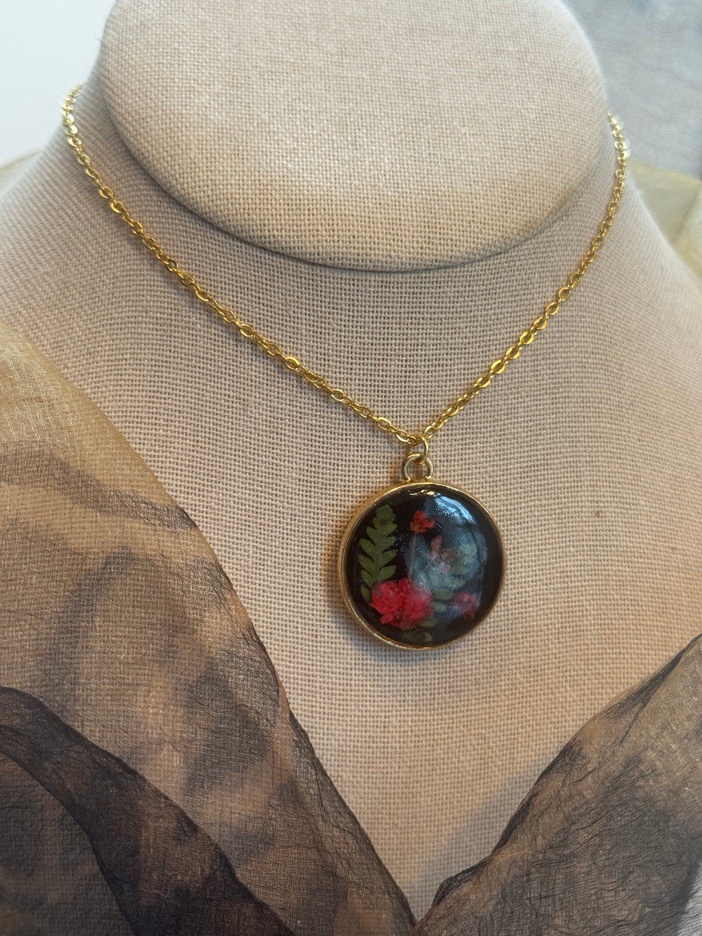The Wildwood Bloom Medallion - One of One | Botanical Necklace