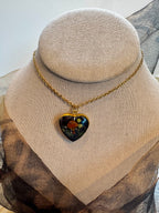 The Ember Fern Heart - One of One | Botanical Necklace