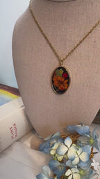 The Marigold Flame Amulet - One of One Botanical Necklace