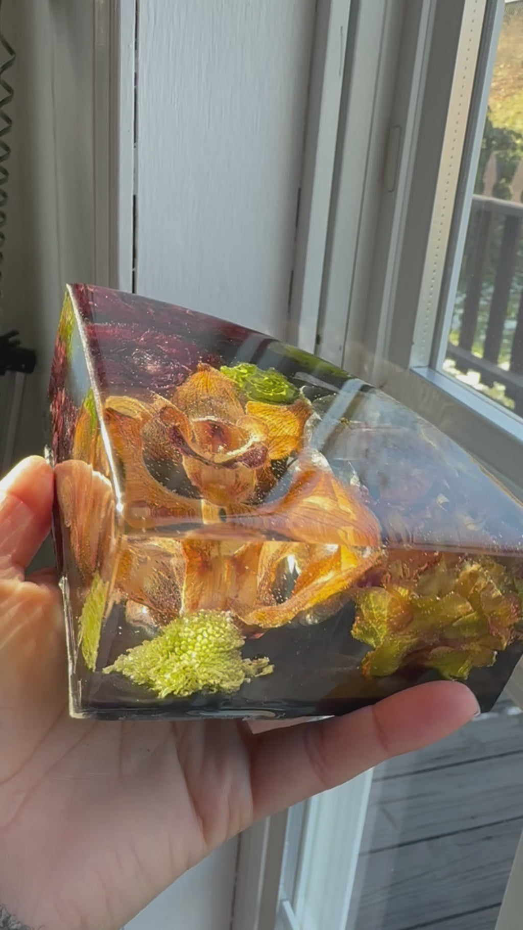 Floral bookend Ornament