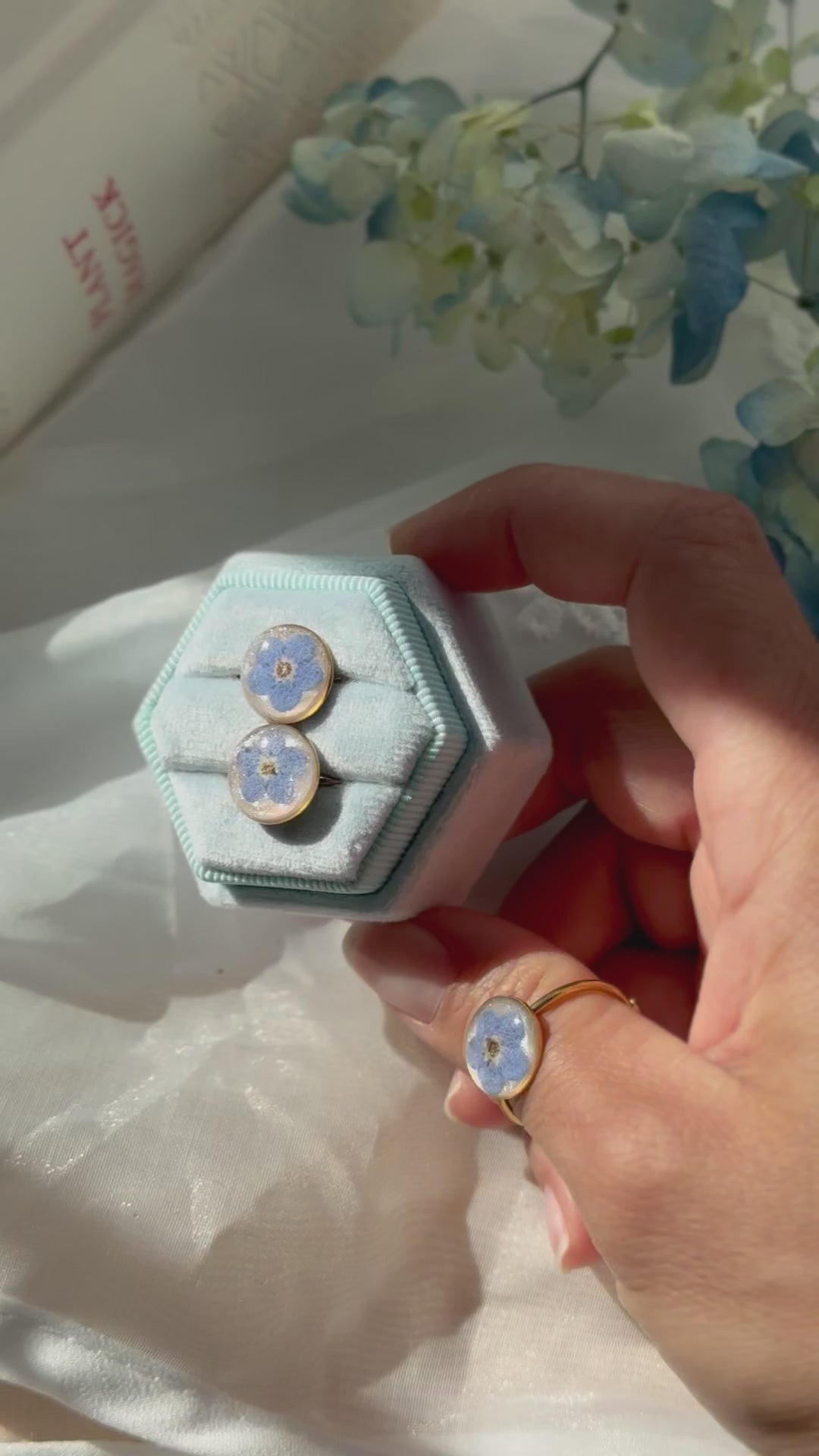 Forget-Me-Not Heirloom Rings